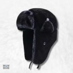 Chapka Ushanka Noir élégante et chaleureuse pour l'hiver