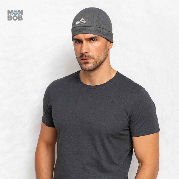 Accessoire de sécurité : sous-casque vélo gris