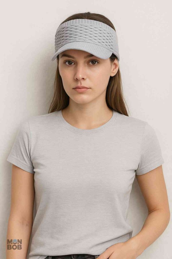 Casquette femme été, visière grise tendance