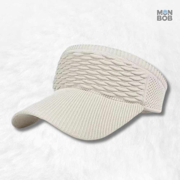 Visière Femme Crème pour une protection solaire estivale