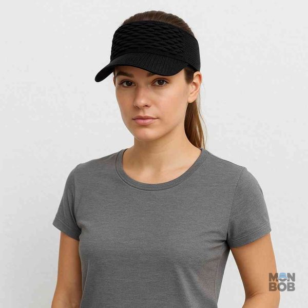 Casquette femme été, visière noire élégante